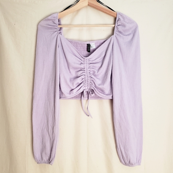 Drawstring-front Cropped Top - Picture 6 of 6